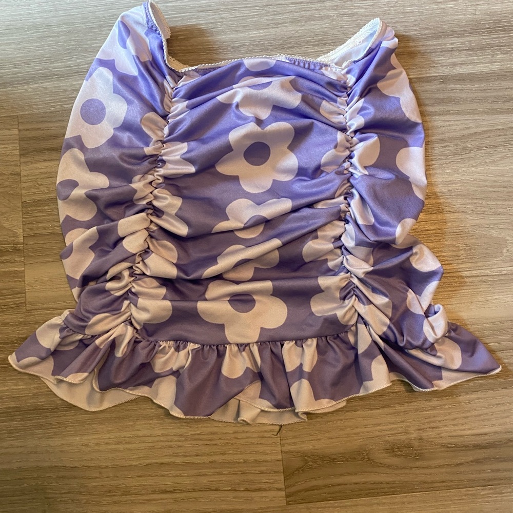 Mini floral skirt